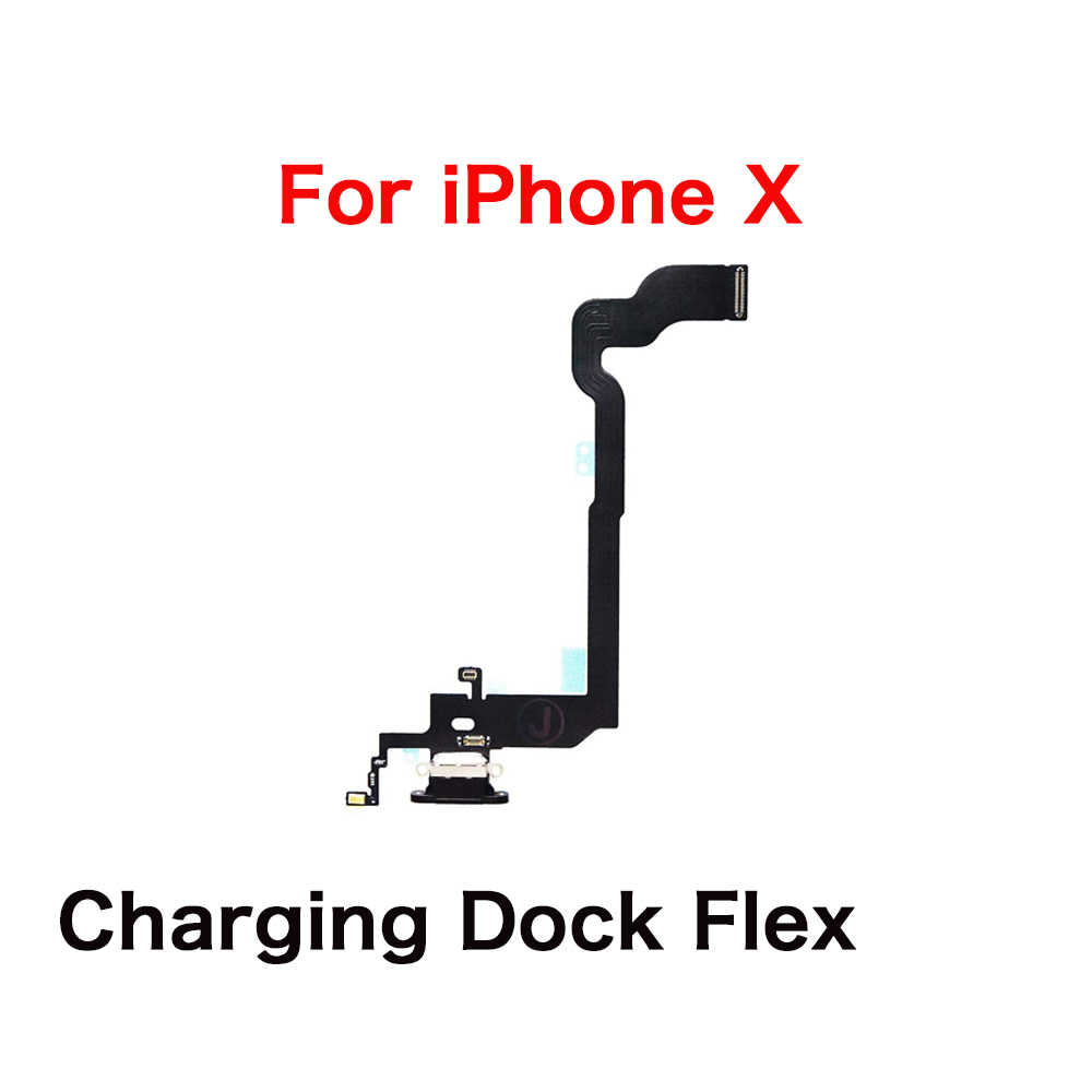 Power Volume Front Camera Charging Dock Flex Cable For iPhone X Loud Speaker EarSpeaker Repair Replacement