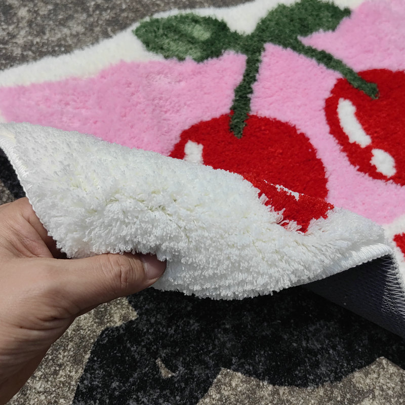 Tufting Cherry Bath Mat