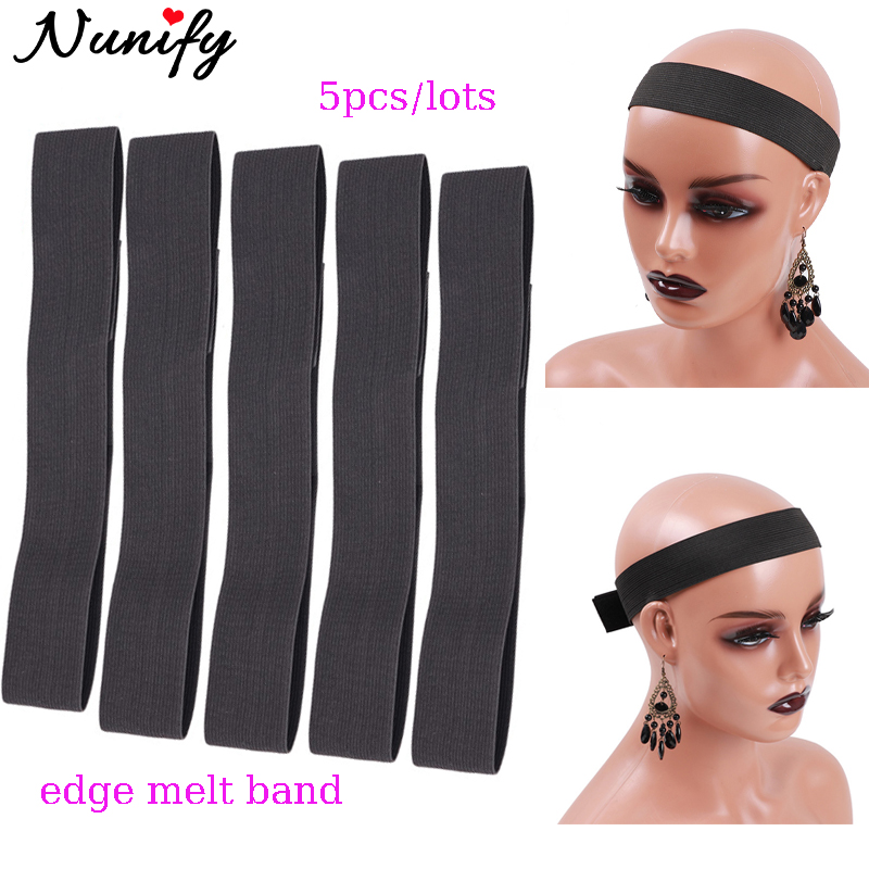 / Edge Melt Band for Wigs 60cm Elastic Band for Hair Black Wig Bandband Lace Band for Edge Wig Accessories Tool Wholesale