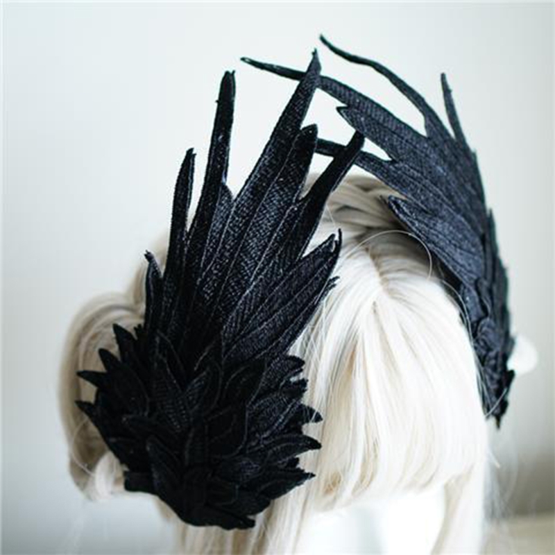 Lolita Barrette Angel Wing Clips Hair Tirs Angel Wing Hairpin Girl Gothic Edge Clip Cosplay Halloween Headwear Accessoires