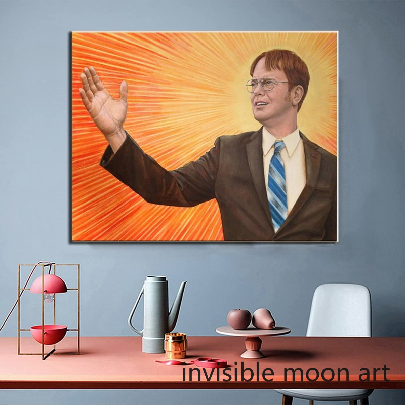 Affiches d'art de la motivation L'émission de télévision de bureau Dwight Schrute Expression toile peinture imprimés muraux Implagement de la décoration de la chambre à la maison