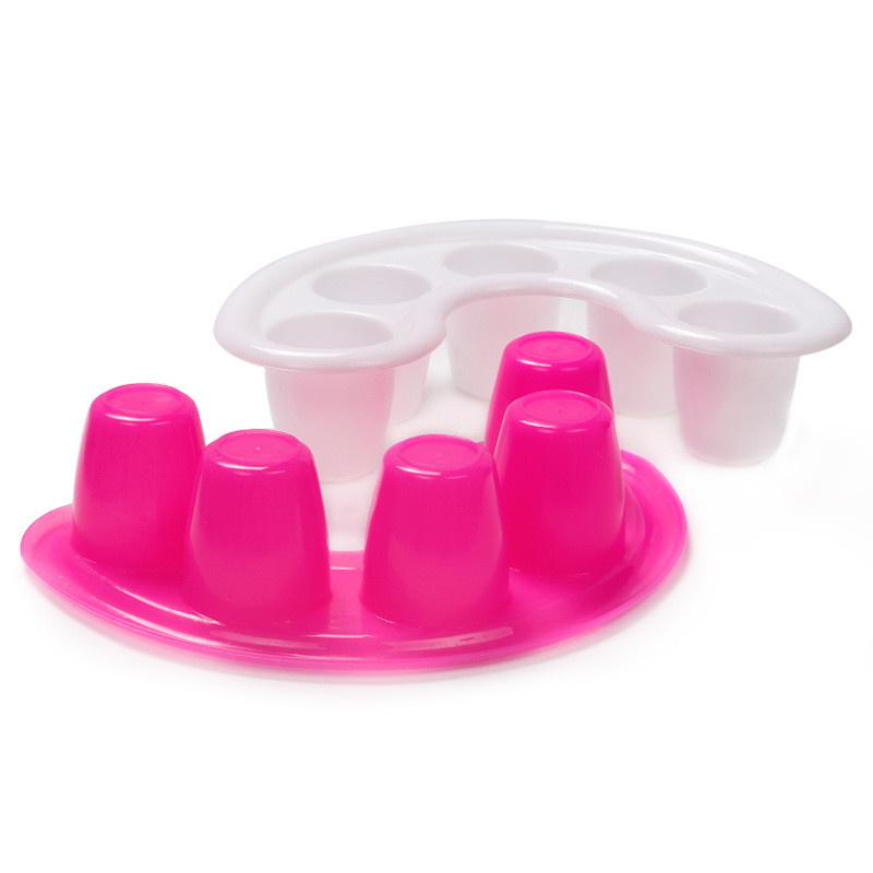 Cinco orifícios de unhas de unhas de molhar a tigela de tigela UV Remoção de gel de lavagem de lavagem de pele morta Remoção de unha Durável Manicure Spa Bowl