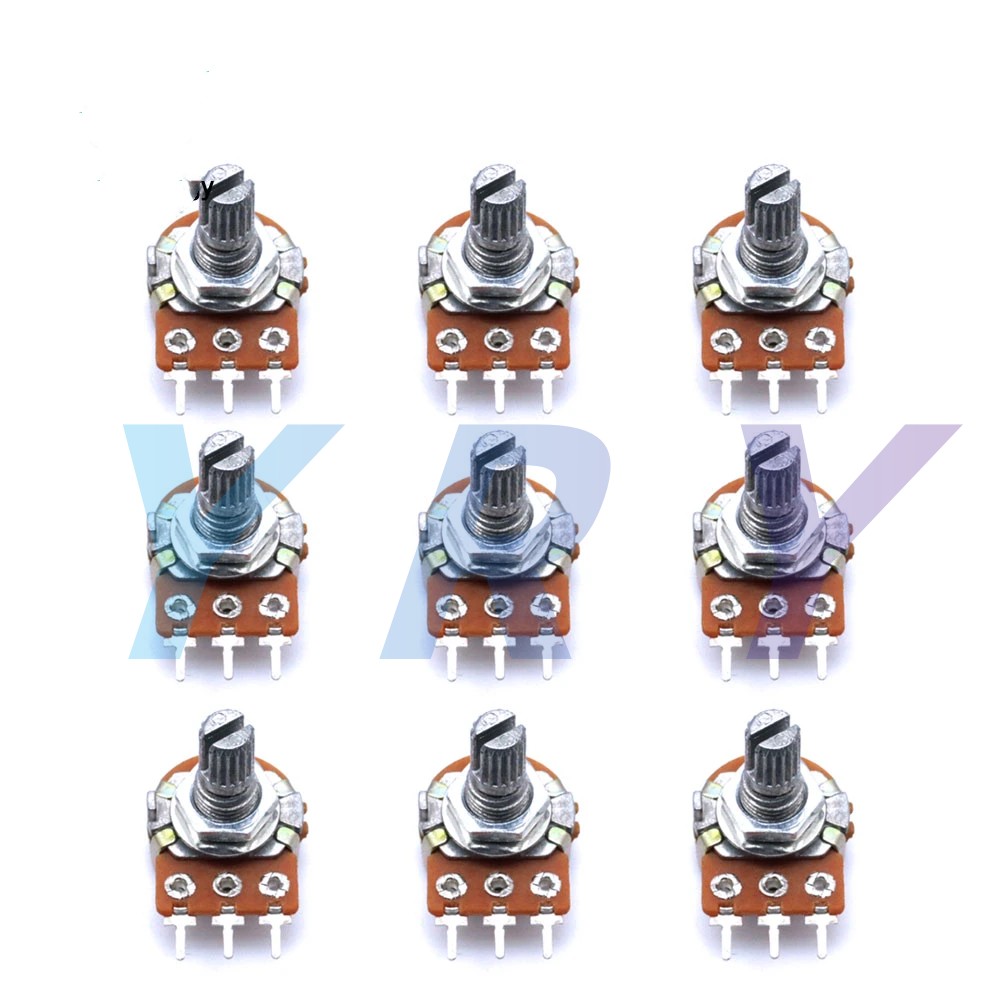 WH148 Résistance au potentiomètre WH148 3pin 1K 2K 5K 10K 20K 50K 100K 500K 1M OHM CONDUCTION LINÉAR