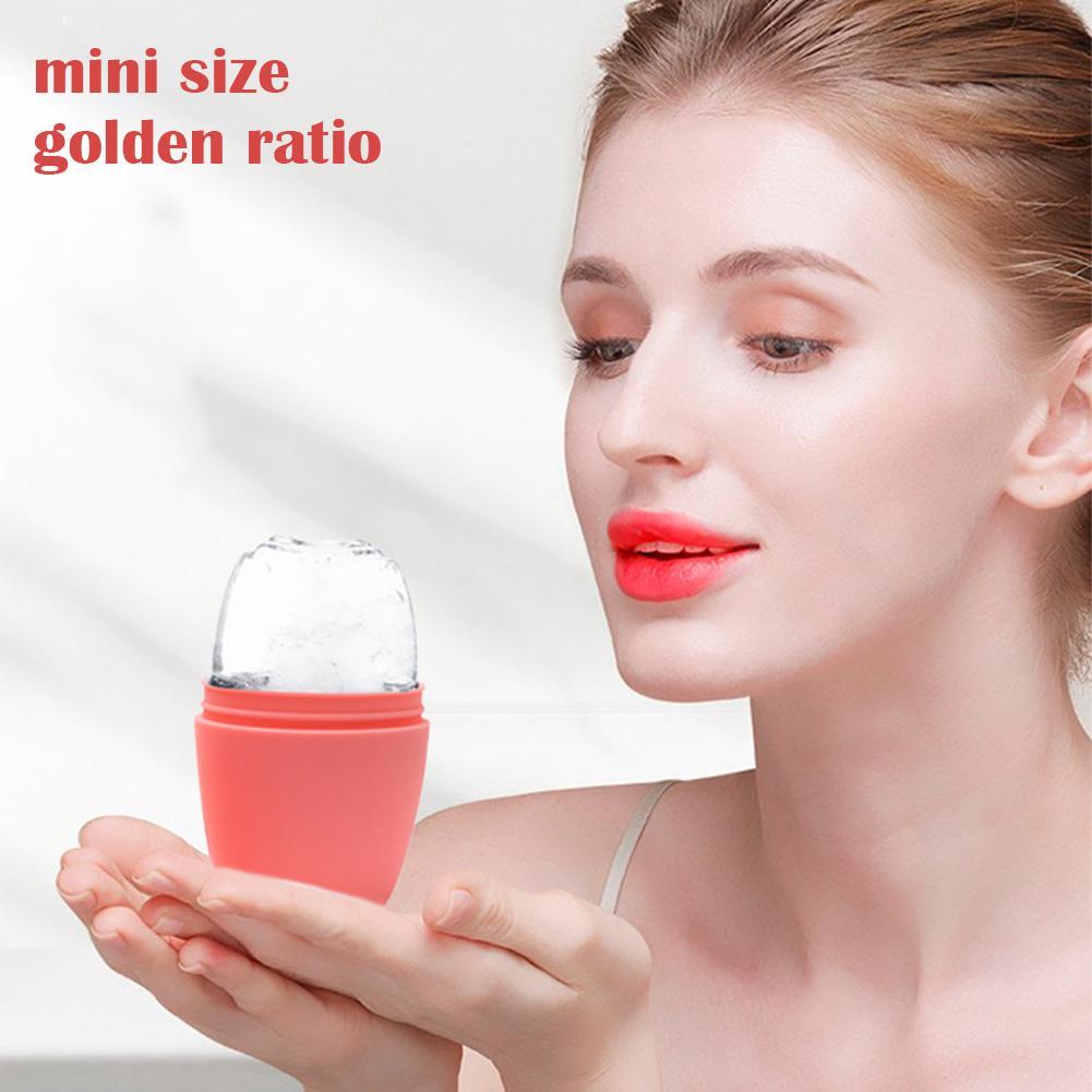 Silicone Skin Care Beauty Lifting Contorno Silicone Ice Cube Bandejas Globo de gelo Bolas de gelo Rolo facial do massageador Reduza a acne