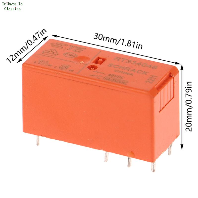 熱い！ リレーRT314005 RT314012 RT314024 RT314048 16A250VAC 8PIN 5V 12V 24V 48Vパワーリレー