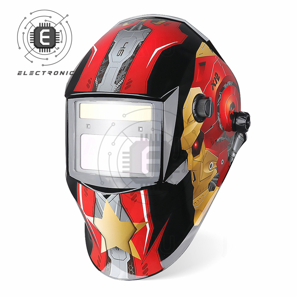 Maschera di saldatura solare Helmet Safety Sicurezza automatica Darkening Range Regolable Gamma elettrica Lence saldatura Maschera di saldatura