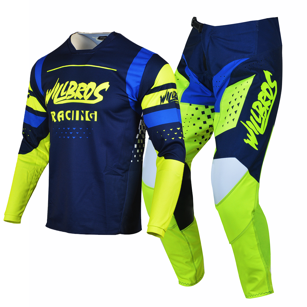 Willbros MX SET SET MOTOCROSS Suit Offroad BMX Dirt Bike i Pants Combo Cross Country