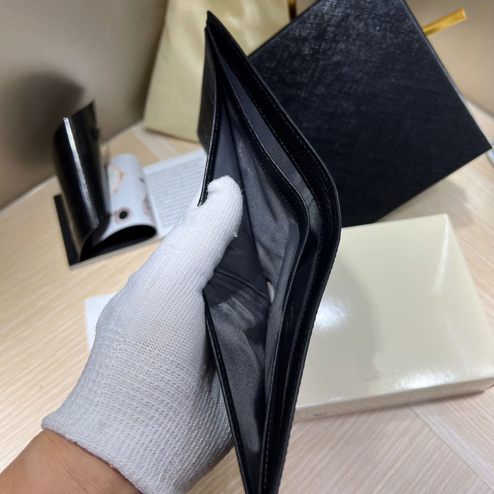 Original Designer Men's Wallet Made of High Quality Leather Cowhide USD Wallets Original Box Father's Day Gift Credit Card Holder Fashion Women's Handbag Pocket Purse