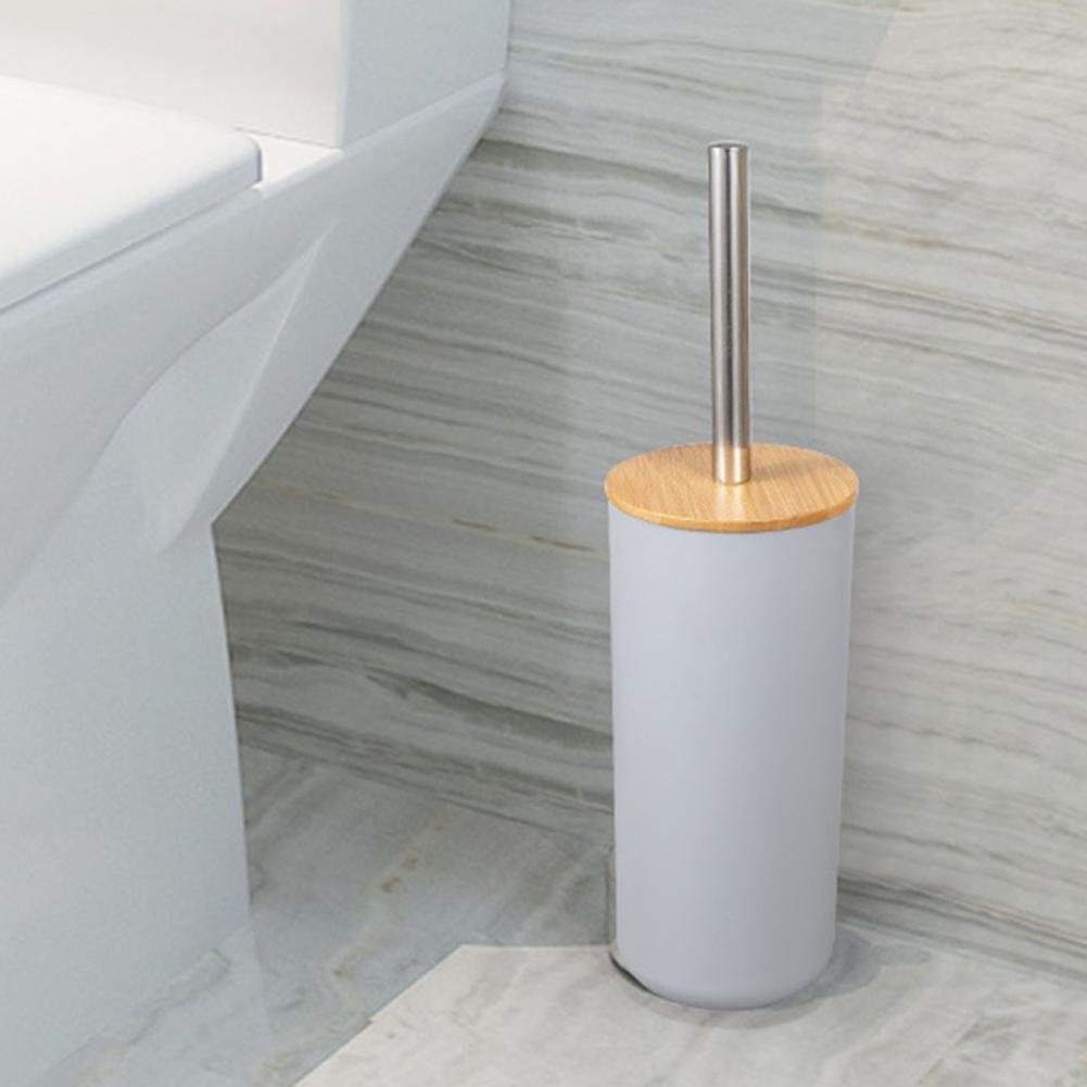 Accessori il bagno - Porta di spazzolino da denti di bambù, piano in legno, bagno con doccia spaziale, appartamento dell'hotel - nero