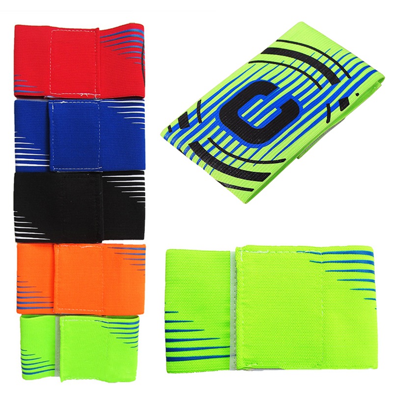 Soccer Football Armband Adult Children Durable Armband Captain Sports Bands Team Exercise Breathable Elastic Armbag