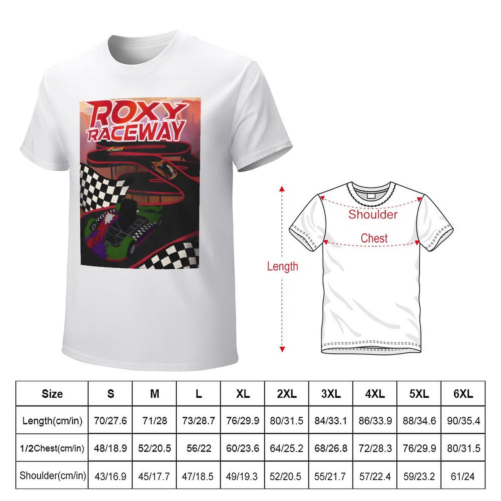 FNAF Roxy Raceway футболка плюс размер T Рубашки пустые футболки Summer Tops Мужская футболка