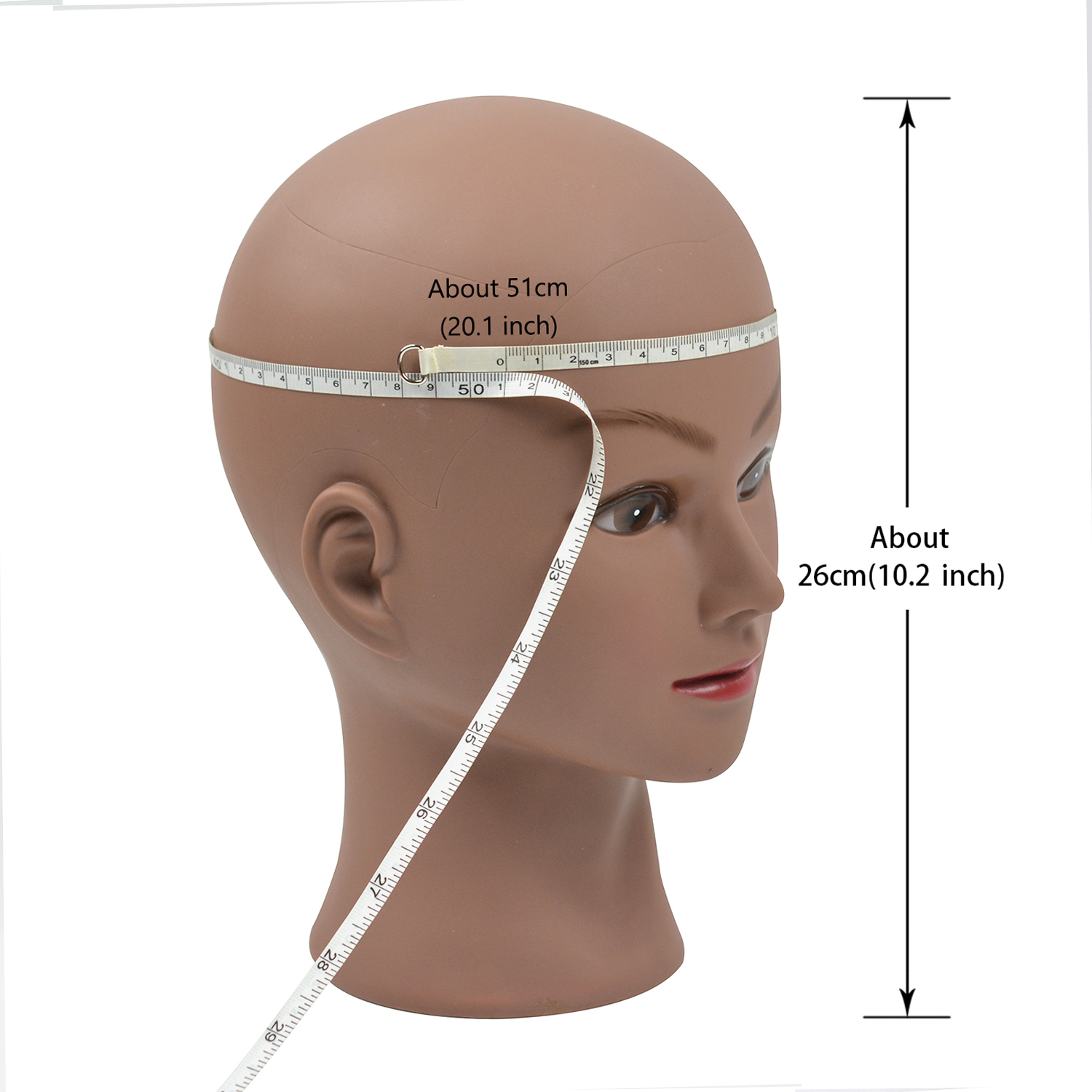 Łysy manekin na głowę, tworząc głowę profesjonalną kosmetologię głowica lalki na perukę, wyświetlając okulary włosy
