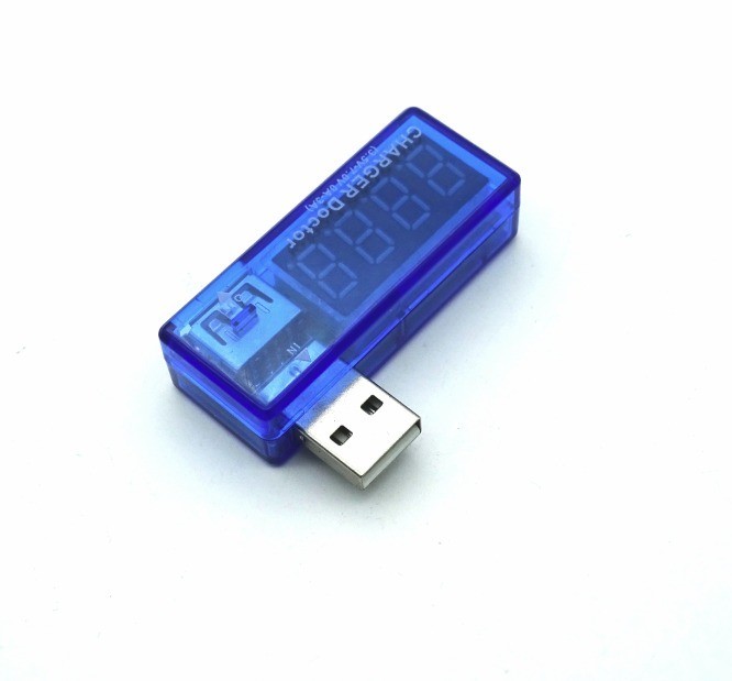 USB mobilny prąd ładowania i tester napięcia cyfrowy wyświetlacz LED Turning Mini ładowarka Doktor Clear Blue Test Miernik