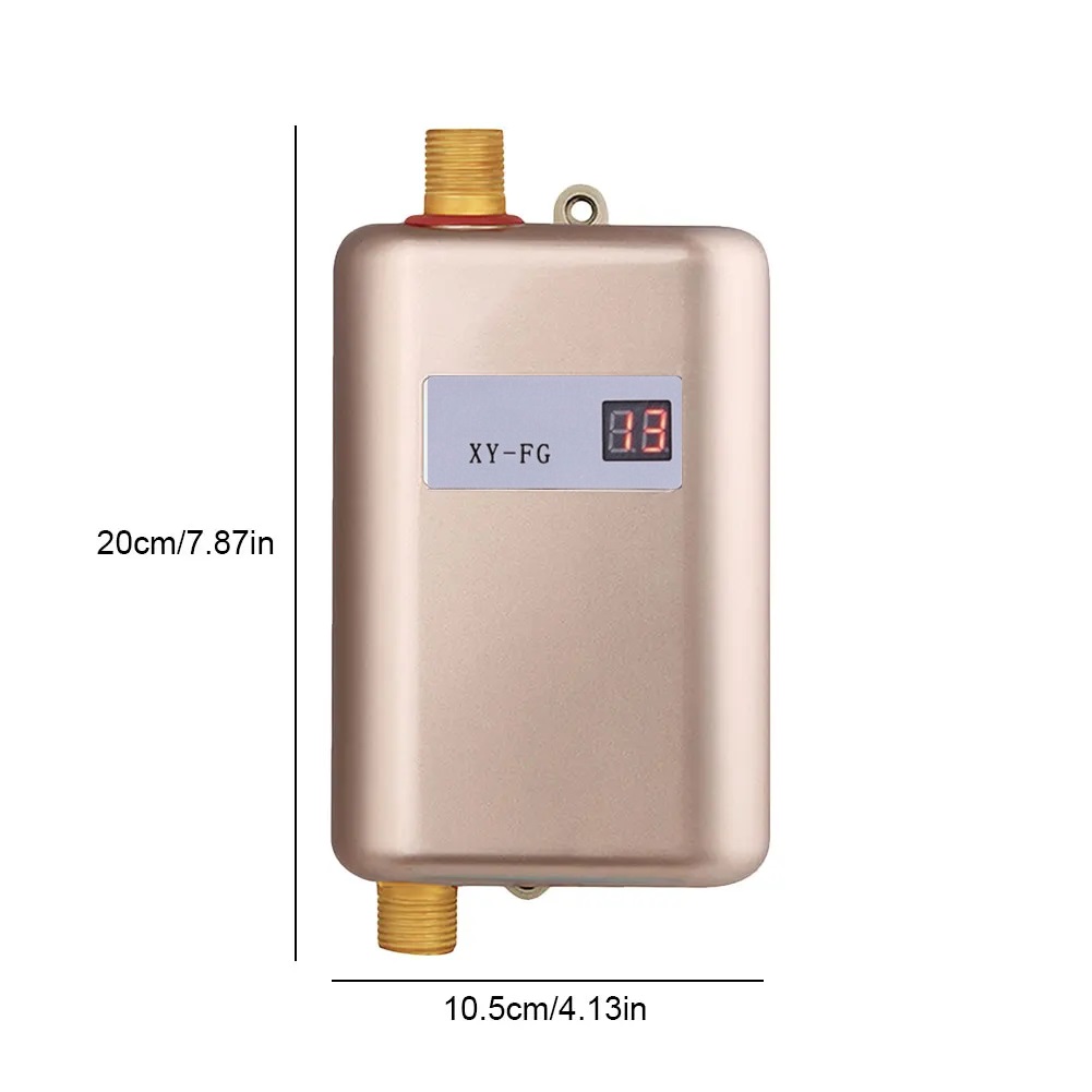 3800W Electric Water Heater Mini Tankless Water Heater Water Heating Shower for Kitchen Bathroom fast hot