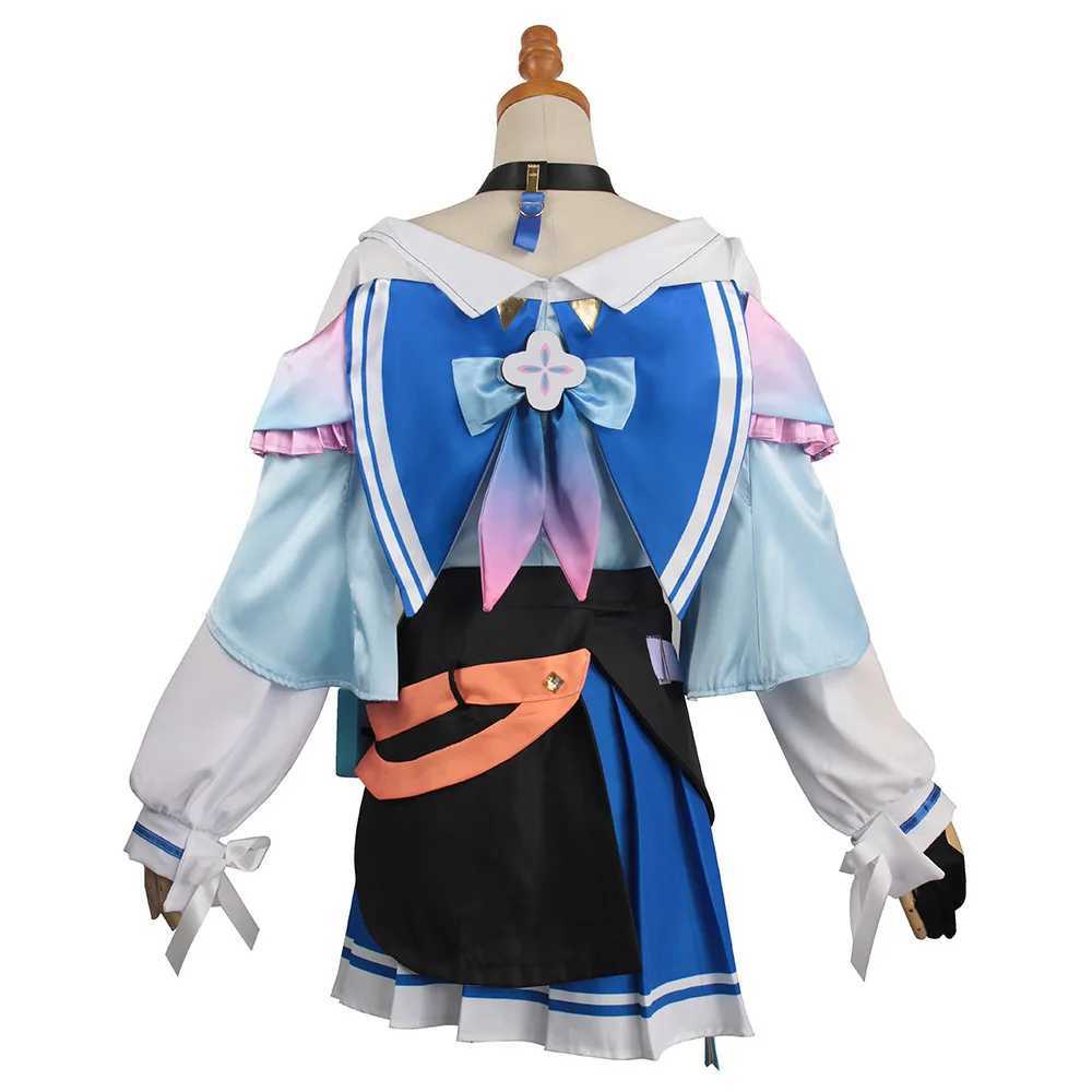 Anime Costumes Game Honkai Star Rail 7 mars cosplay kostymskor enhetlig outfit halloween fest kvinnor rosa peruk 7 mars cosplay costume 240411