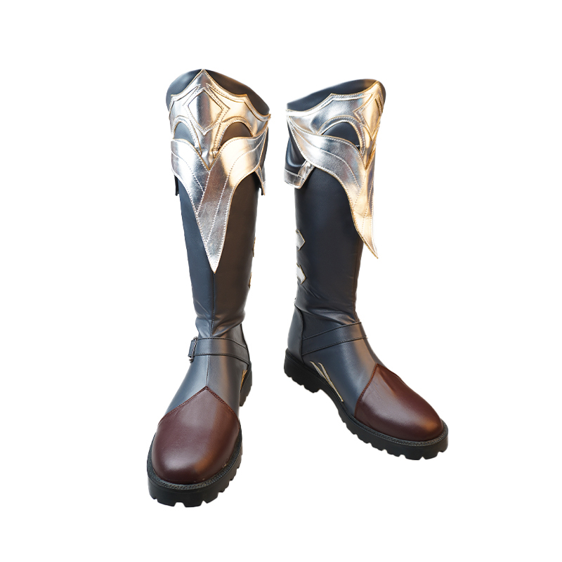 Game Genshin Impact Diluc Cosplay Shoes Boots Halloween Party Costume Accessories Custom Made Made