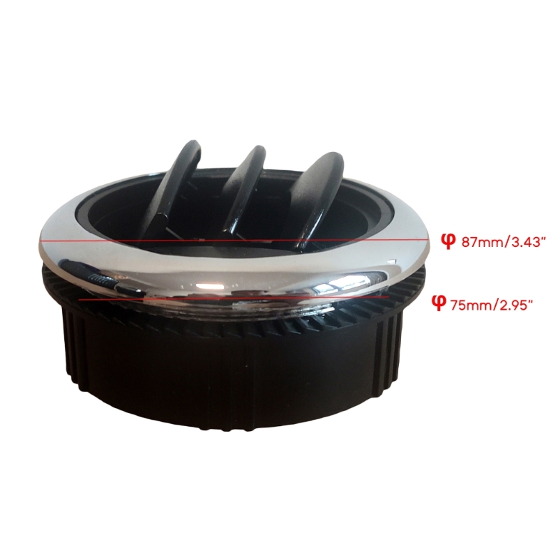 Universal Car Vent Veh Air Deflector Outlet Air Outlet Round Round Interior Dents for RV Bus Truck Car Accorities