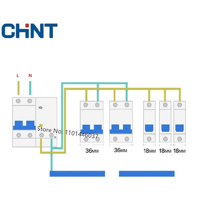 CHINT MCB سيارة كهربائية للدراجات الطاقة الشمسية الطاقة CB 63A 125A DC 110V 220V AC 230V 400V قاطع دائرة السكك الحديدية مصغرة