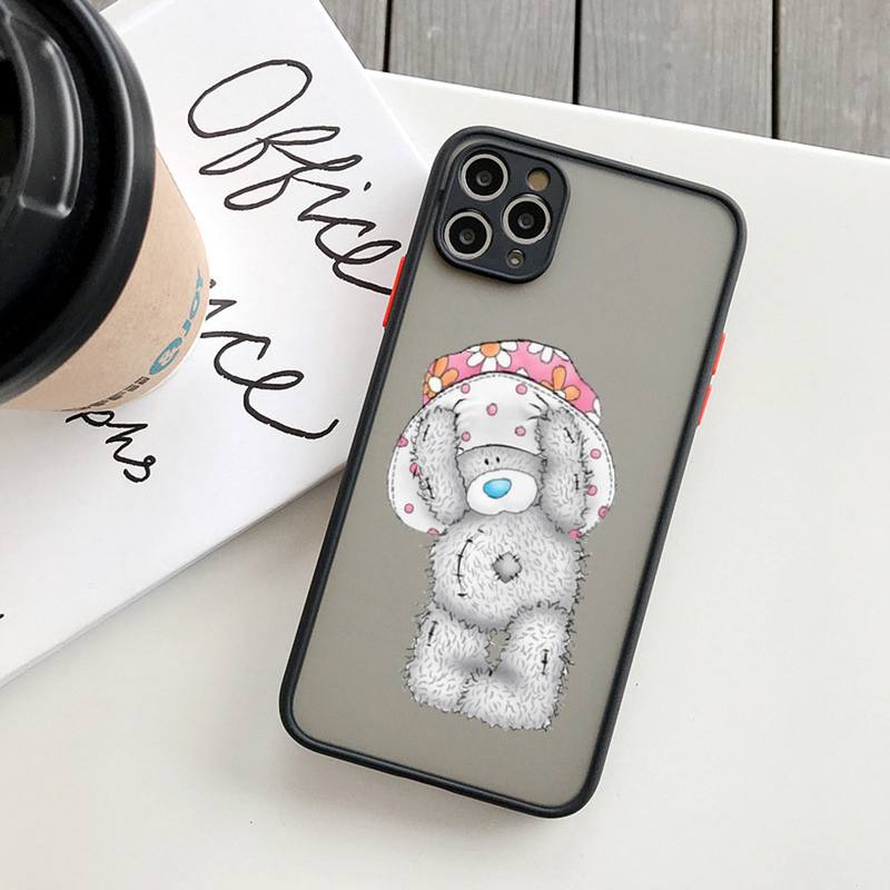 Tatty Teddy Cute Bear Telefone Case Mat Transparent na iPhone'a 14 11 12 13 Plus Mini X XS XR Pro Max Cover