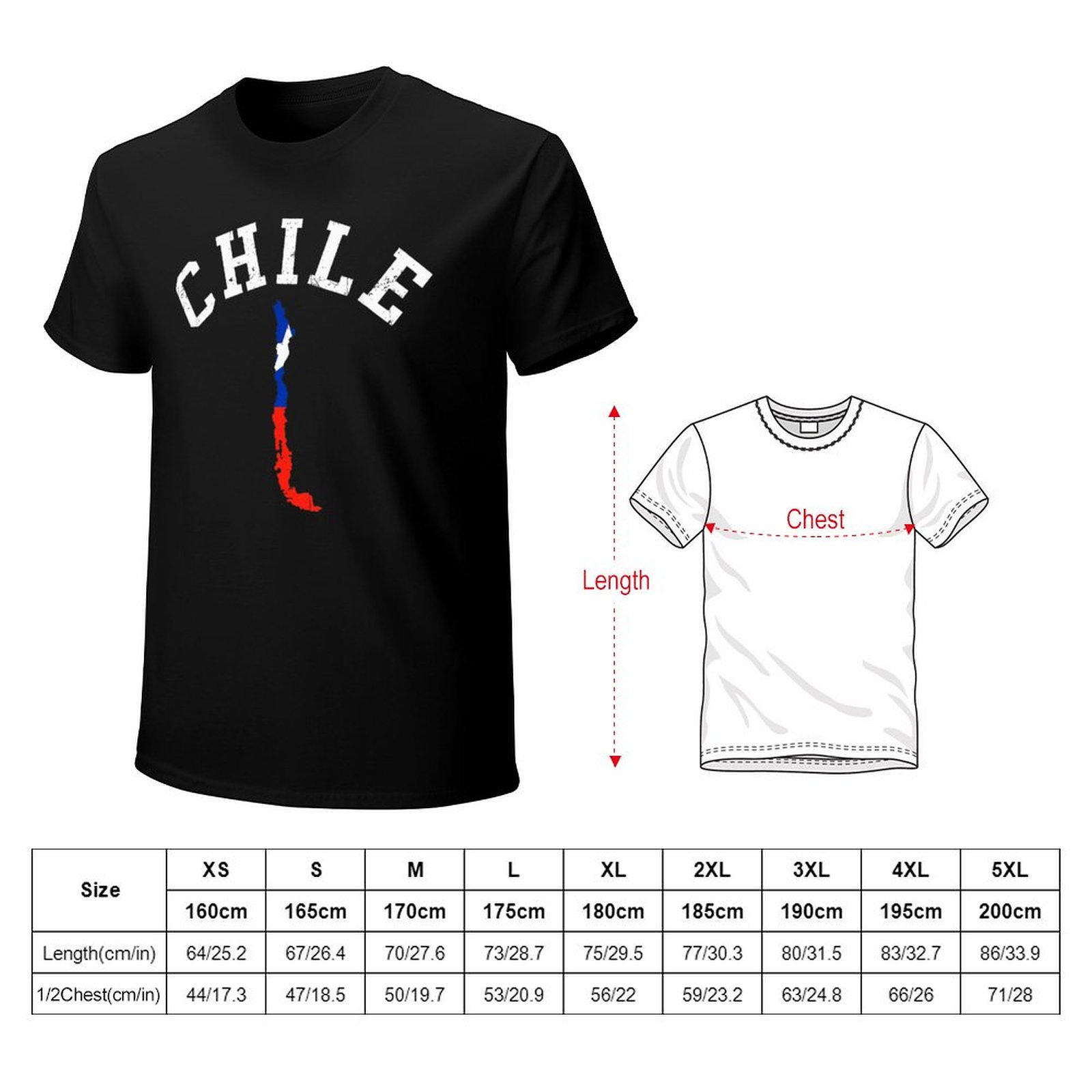 その他のデザインチリ旗チリの男性TシャツTシャツTシャツOネックTシャツ女性ボーイズ服100％コットン