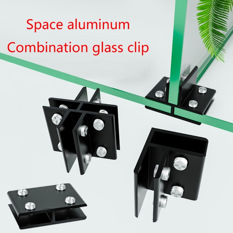 Clip de fixation en verre Verre L / T / Cross Type de verre Fixation Clip Tile Fixation des accessoires
