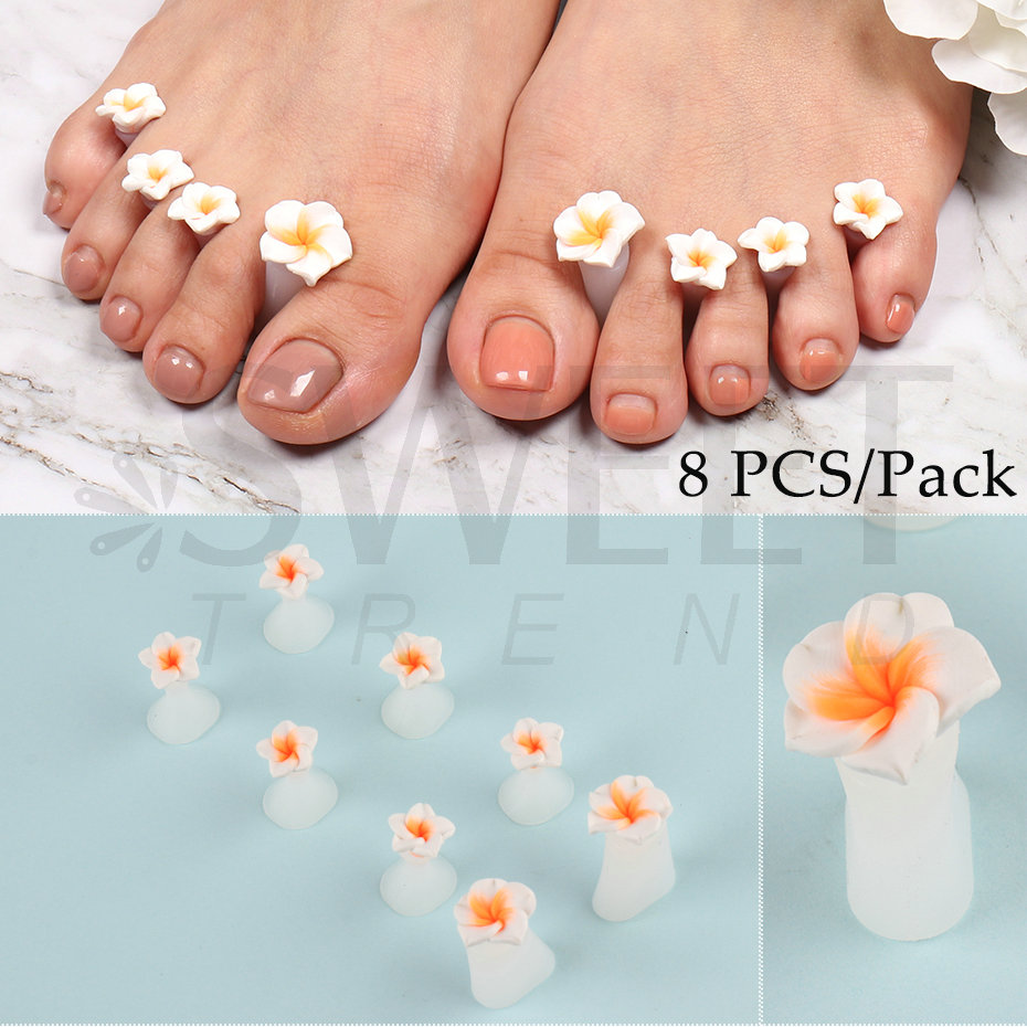 /Pack Silicone Toe Seffleator Tools Pedicure Tools Soft Soft Daisy Heart Heart Foot Foot Found Foundator Care Tools BES13