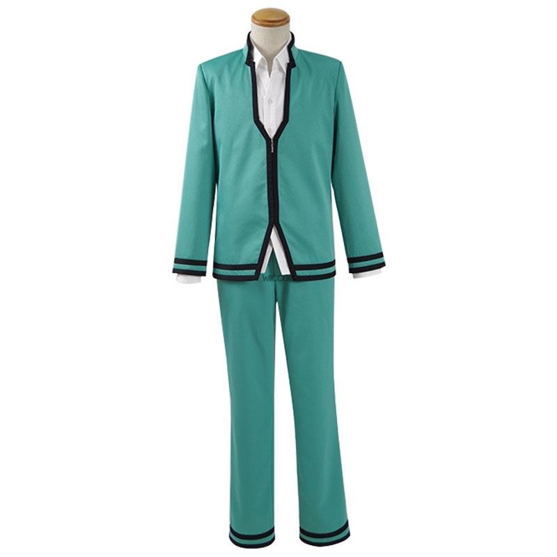 Anime Saiki Kusuo Het rampzalige leven K.-nan Cosplay Play Pruiken Costuumes Uniform Tops Pants Hoofdkleding Cos Props Pruiken