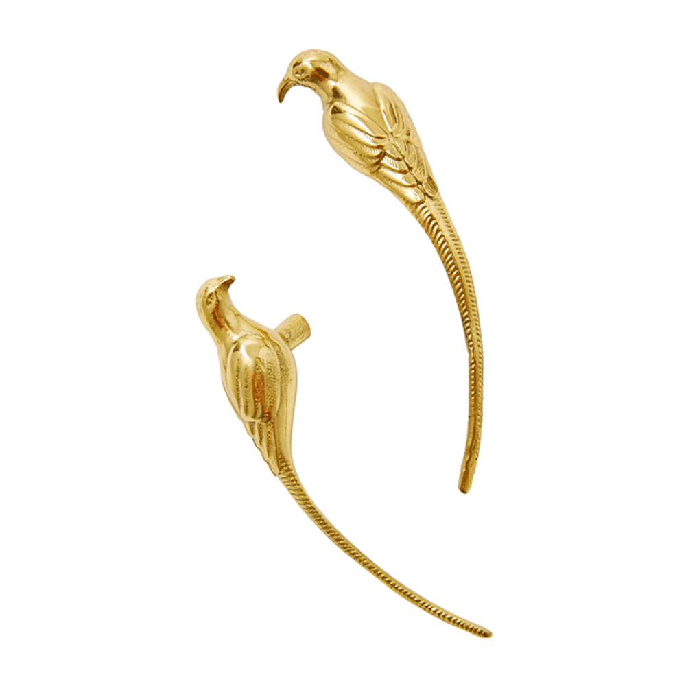 Bird Brass Cabinet Door Knobs Drawer drar nattduksknappar Heminredning Dresser drar Gold Animal Furniture Handtag Fine Hardware