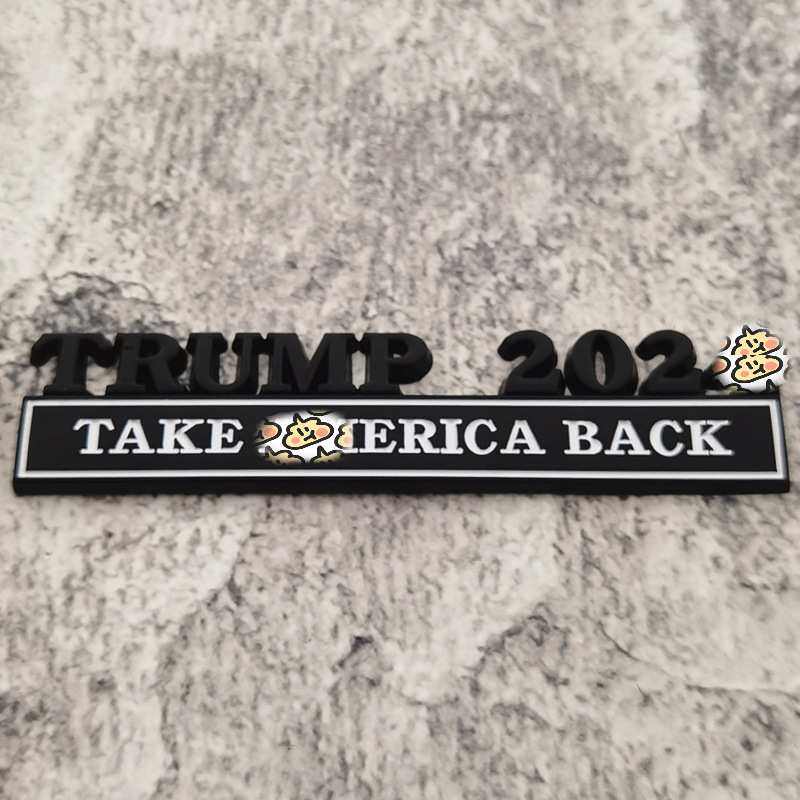 Trump 2024 Auto Metal Sticker Decoration Party Favor Elezione presidenziale statuniten