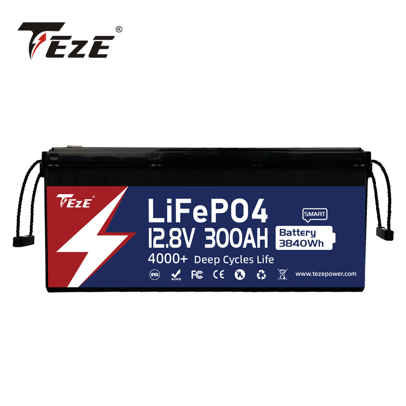 Batterie 12V 300AH LIFEPO4 3840Wh Cycle 6000+ BMS BMS DIY 24V 48V Système de stockage d'énergie pour le bateau Cookout RV Free