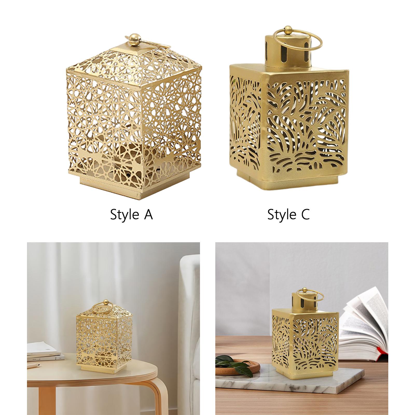 Bougeoir de style rétro Candle Lanterne Decorative TEA GRAND POUR MÉDICE HOME HOME EN OUTOOR INDOR