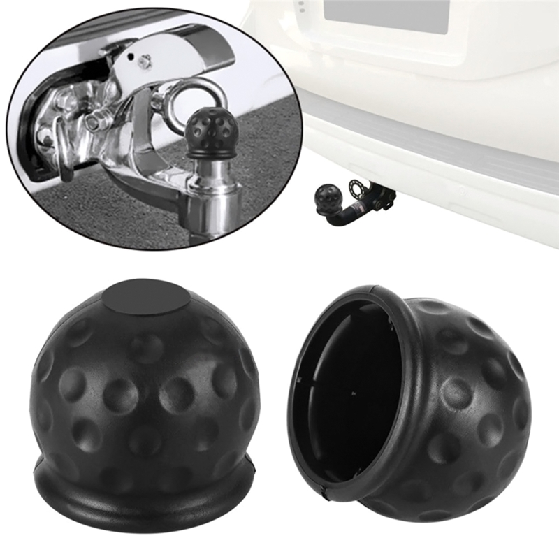 Universal 50 mm Tow Bar Ball Cover Cap Cap camion Roule de bille à bille à bille de remorquage Cap-Trailer Remorque Towball Protection Accessoires de voiture