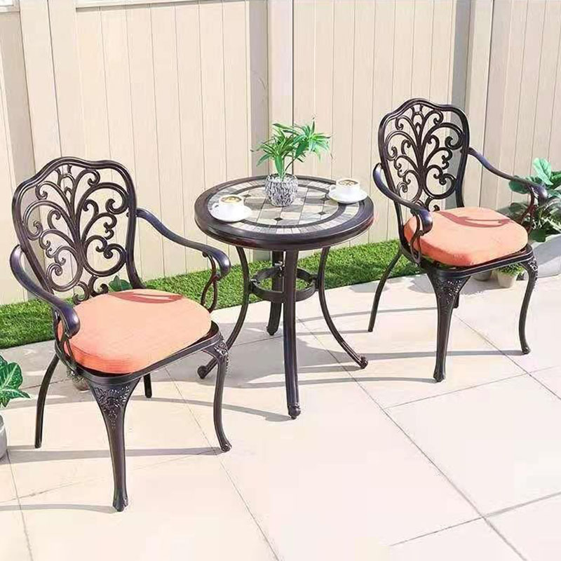 Ensembles de meubles de jardin table de chaises définies extérieure jardin meubles de patio de luxe chaise de chaise de salle à manger de la maison de luxe
