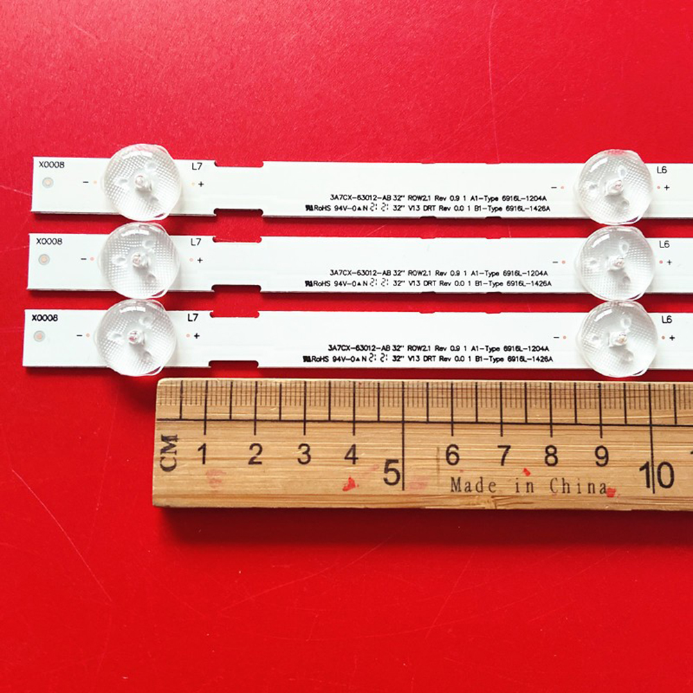 3/LED Backlight Strip pour LG 32LN5400 32LN549E 32LN549C 6916L-1204A / 1426A 32LN540B 32LN560B 32LN570B 32LN546B B1 B2