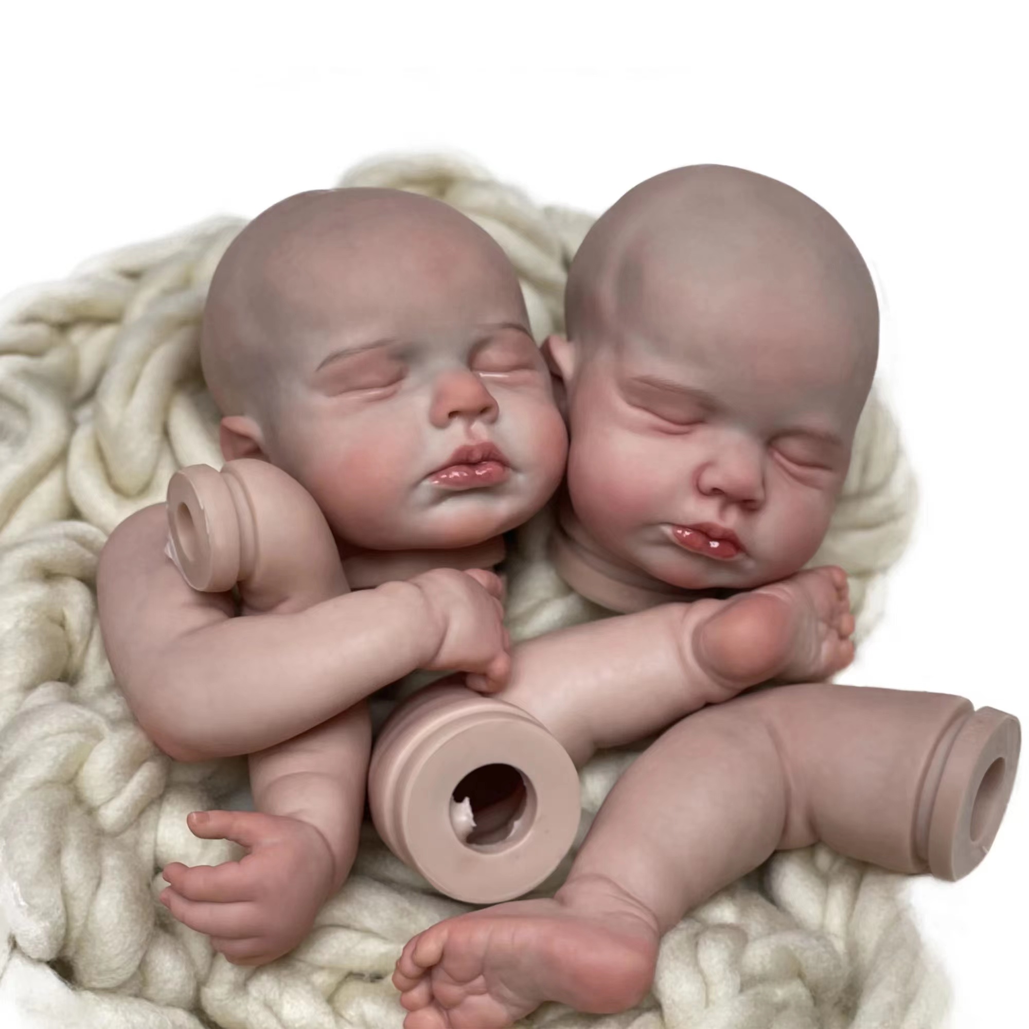 45cm Loulou Reborn Doll Kits Bebe Genesis Artist Fabriqué à la main Bebe Kit Reborn Nuovi Arrivi Accessoires réalistes