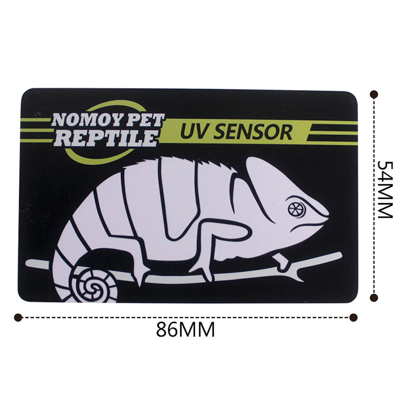 1 лист 8,6x5,4 см рептилия UVB Light Lamp Test Card УФ -тесты бумаги измеритель Pet Supplies Turtle Ultraviolet Test Tool