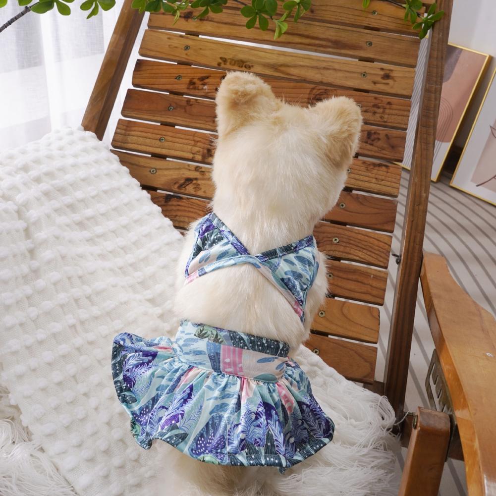 Haustierhund Bikini extra weiche exquisites Muster Verschlussband Helles Farben nicht verblüffende Dress-ärte atmungsaktive Hundedruckbikini