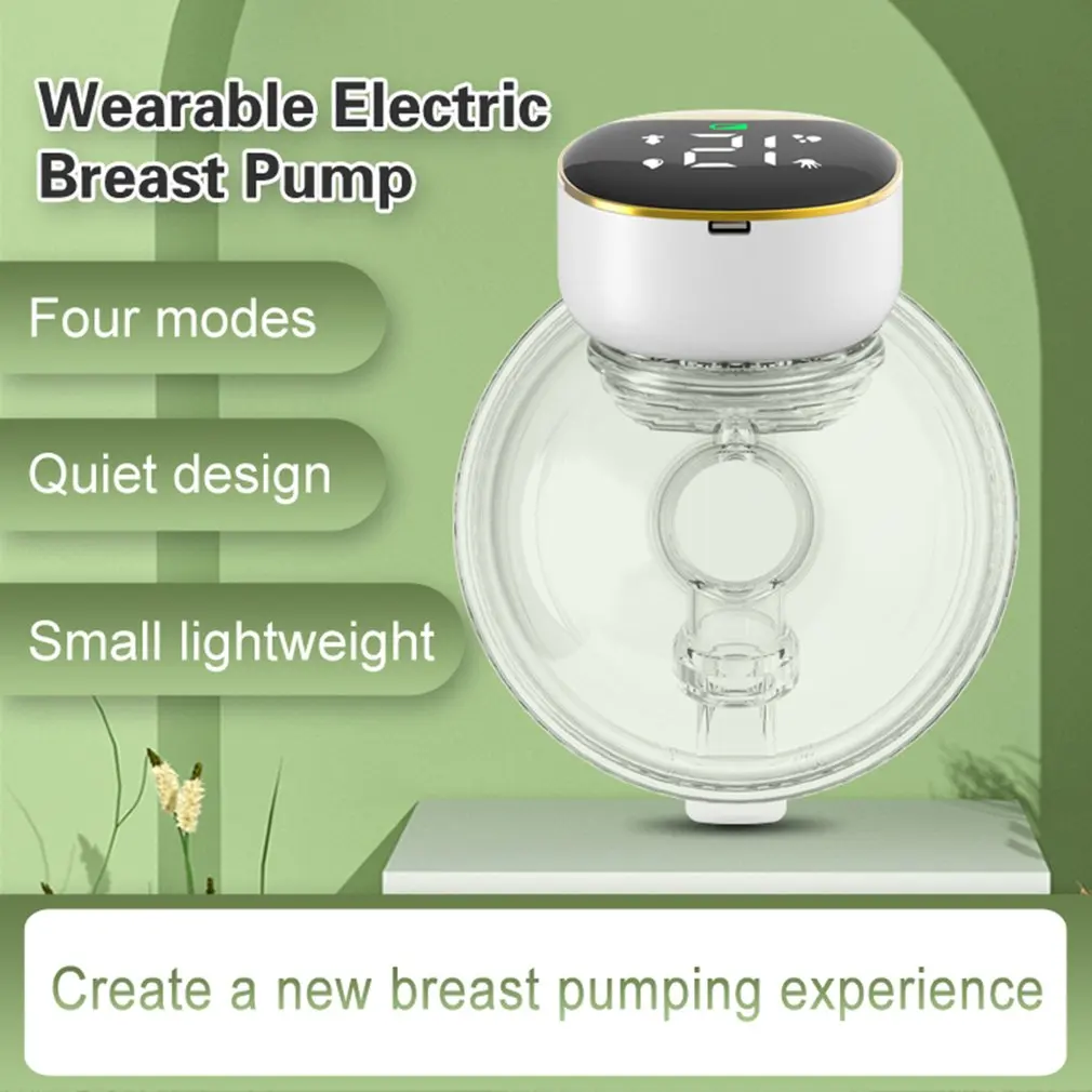 Enhancer My373 LED Breast Pompe Intelligent Electric Electric Wearable Breasts Press Machine Automatic Silent Pumps Transparent Pumping Machines