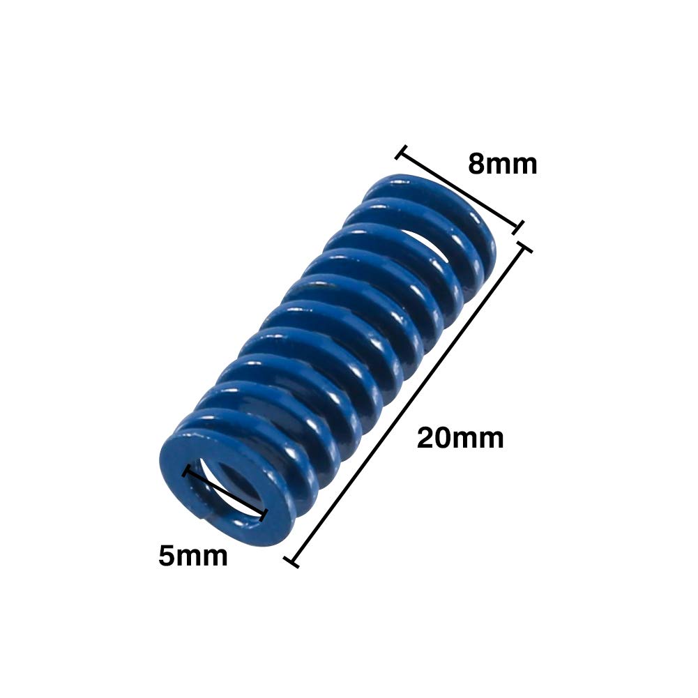 4/6/8/3D Printer Bed Springs 8*20MM Leveling Spring 3D printer parts Die Springs for Creality Ender 3 Anet A8 Hot