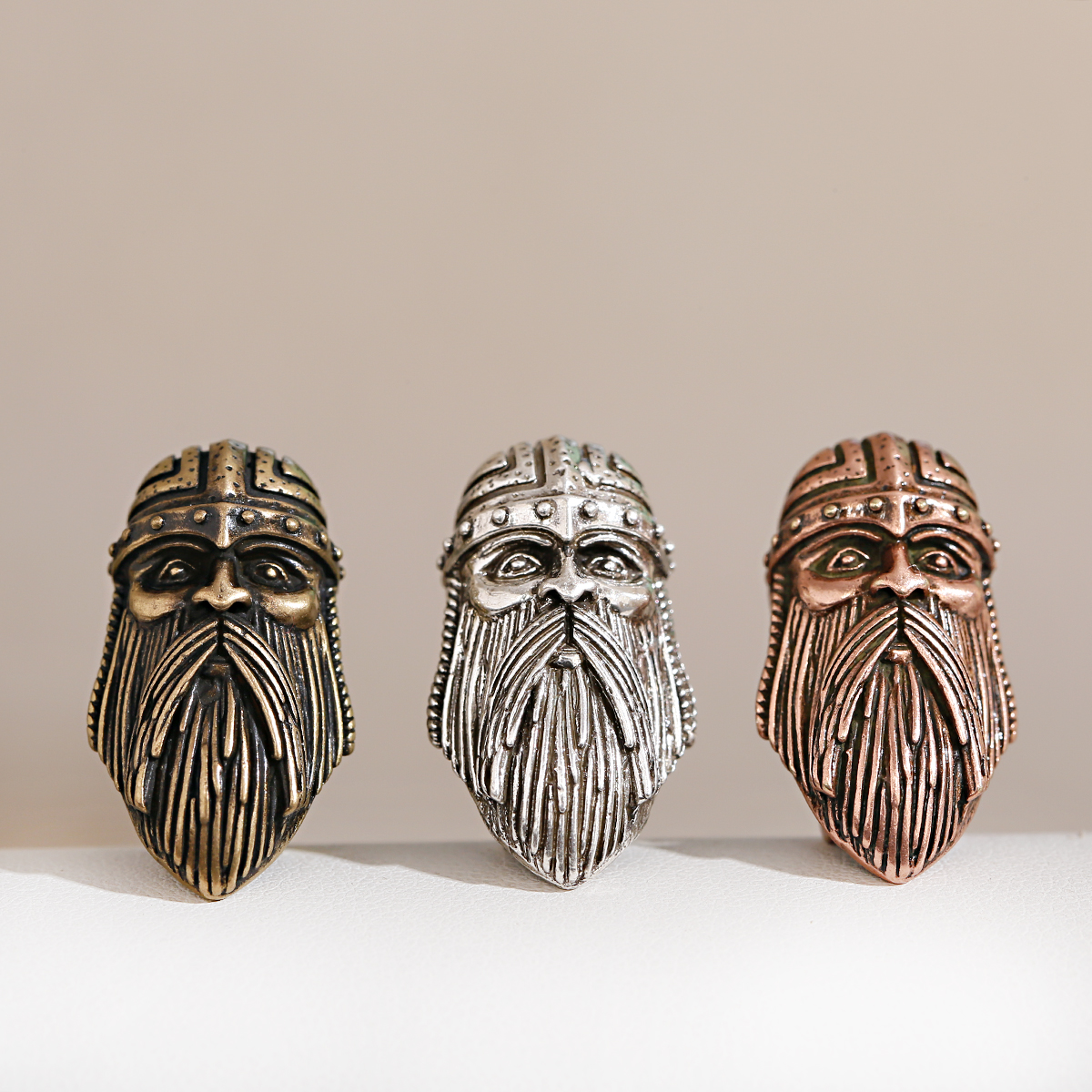 Long Beard Pharaoh Big Hole Beads for Jewelry MakingヴィンテージブレスレットビーズメンズDIYジュエリー手作り