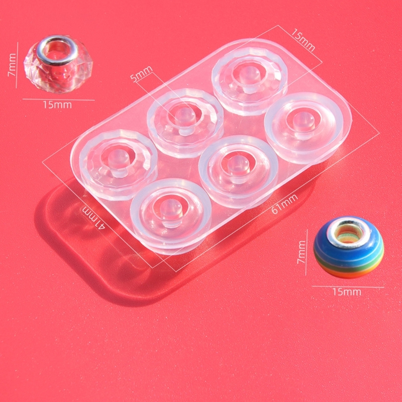 DIY 6-CAVITY EPOXY SPEHRE CHARM MOLDO DE 15/16MM BIG BULHO BOLE BOLE BOIL BACKELE PENELENTE MOLD