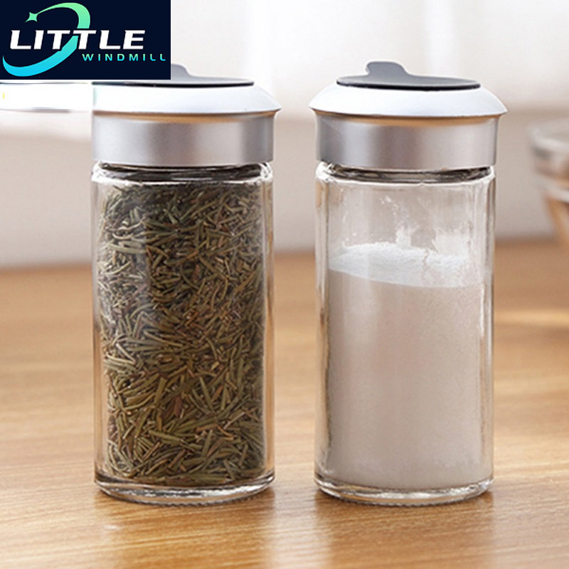 Jar Salt Salt Seasoning Botting Rotating Cover Pepper Shaker Condiments Rangement Rangement Container Kitchen Tools