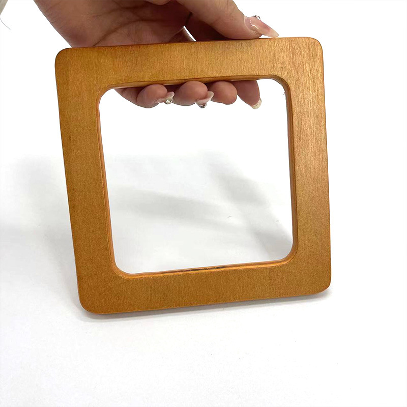 Square Round Wooden Handle For Handbags And Luggage Accessories Handles Replacement Diy Purse Luggage Handcrafted Accessories
