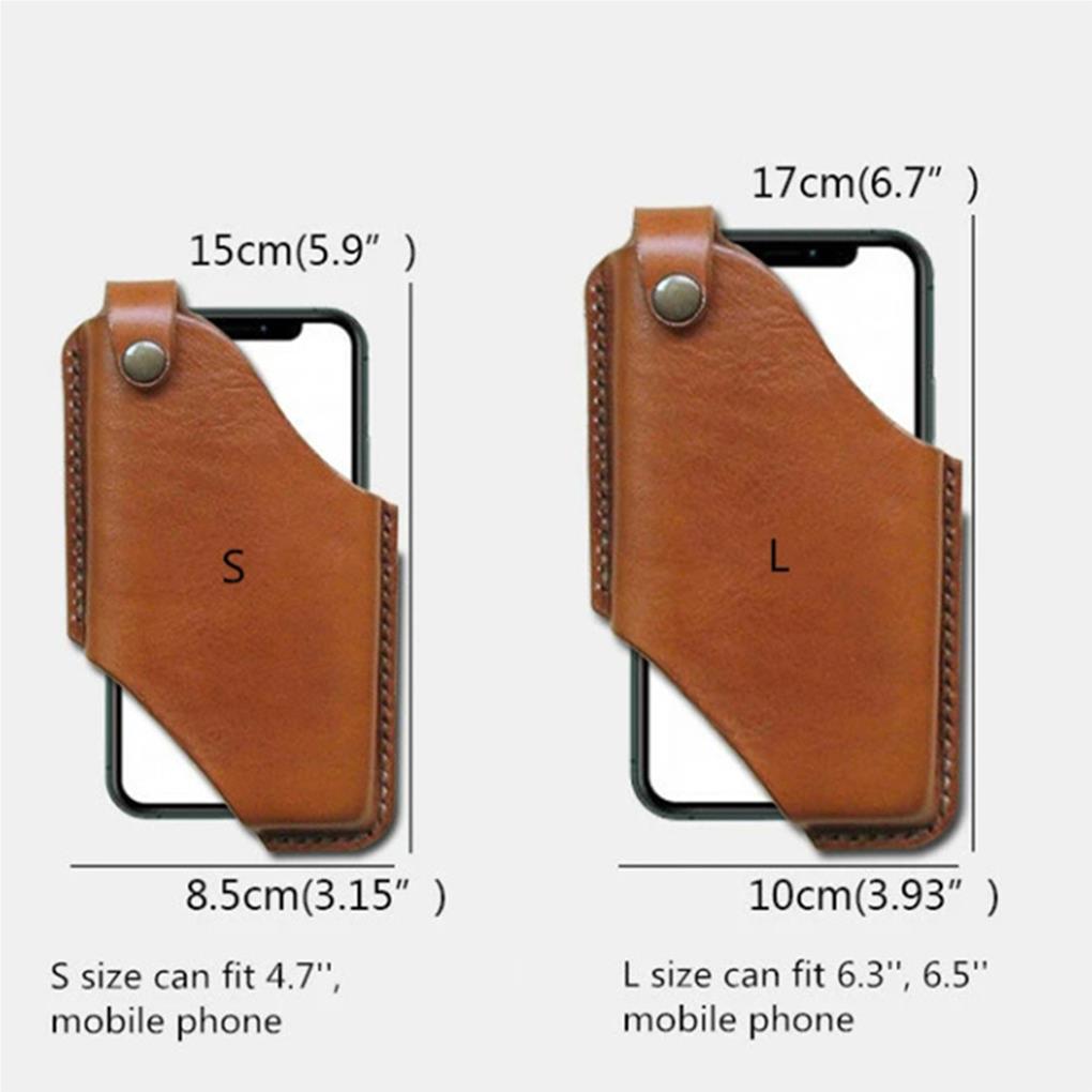 Holster Holster Outdoor Belt Phones Case Simple Small Size PU Le cuir portable support de téléphone portable transportant des étuis l