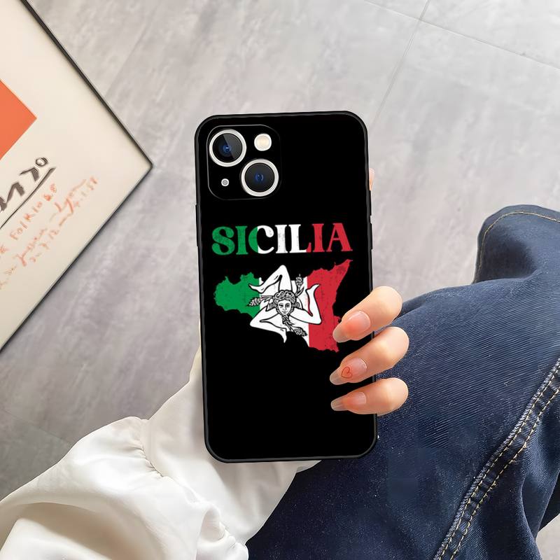 Flag Italy Phone Case For Iphone 14 13 Pro Max 12 Xr X Xs Mini 6 6s 7 8 Plus Se 2020 2022 High Quality Mobile Phone Accessories