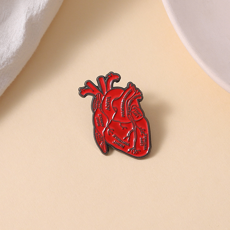 2023 Trend Red Heart Series Backpack Pins