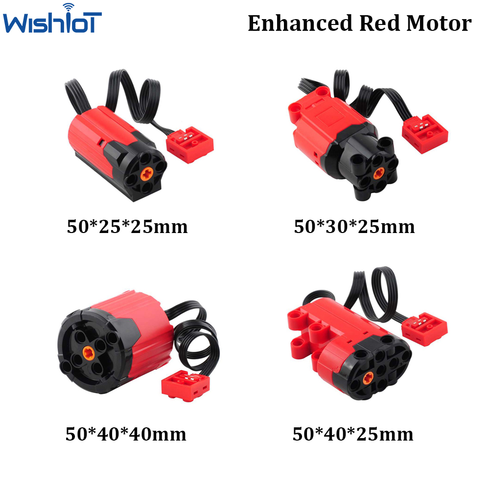 Förbättrad röd plus M/L/XL Motor MOC Power Functions Servo Motor Compatible med Legoeds 8883 88003 8882 88004 Höghastighets DIY -leksaker