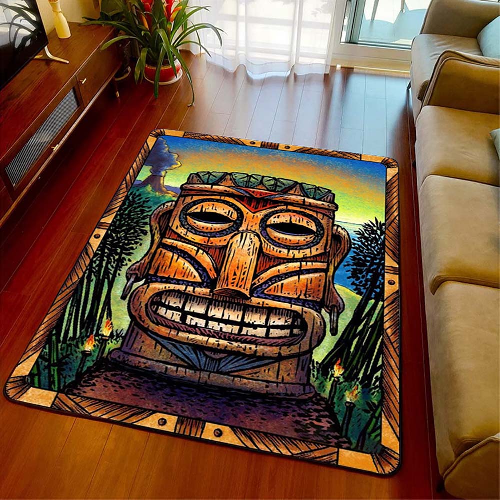 Tiki Bar Carpet Hawaii Holiday Floor Mats вечеринка Summer Beach Bar Pub Коврик для домашних украшений швейцар