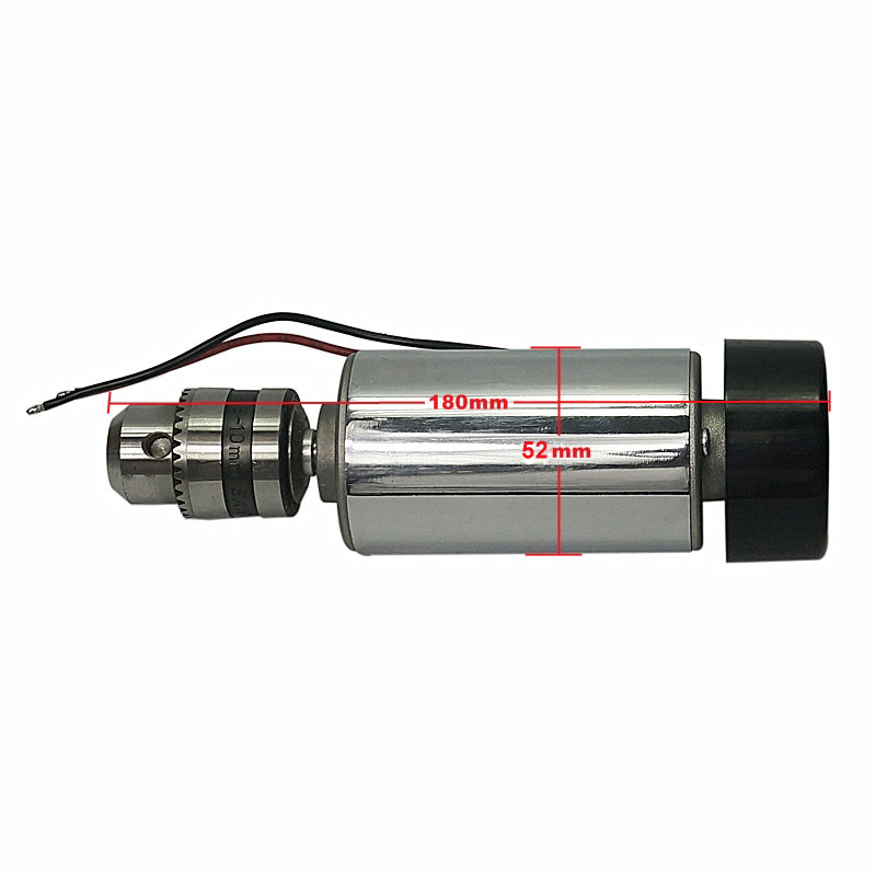 300W Machine Tool CNC DC 12-48VDC Spindle Motor graveermachine 52 mm klem voor DIY PCB CNC Router Machine