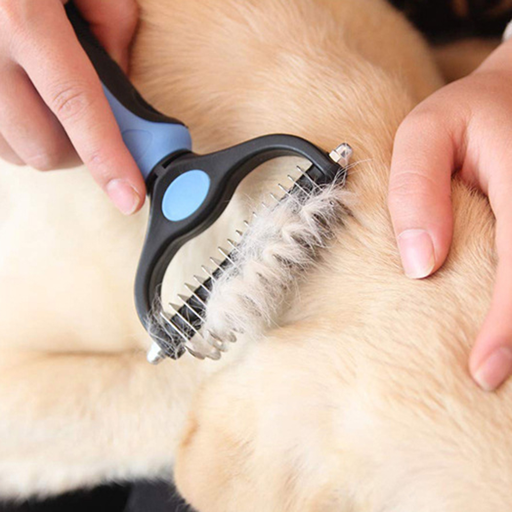 CDDMPET PET HAIR Remover Pet Futro Knot noża pielęgnacja psów zrzucanie narzędzia Puppy Cat grzebieni szczotka dwustronna szczotka dla psów akcesoria